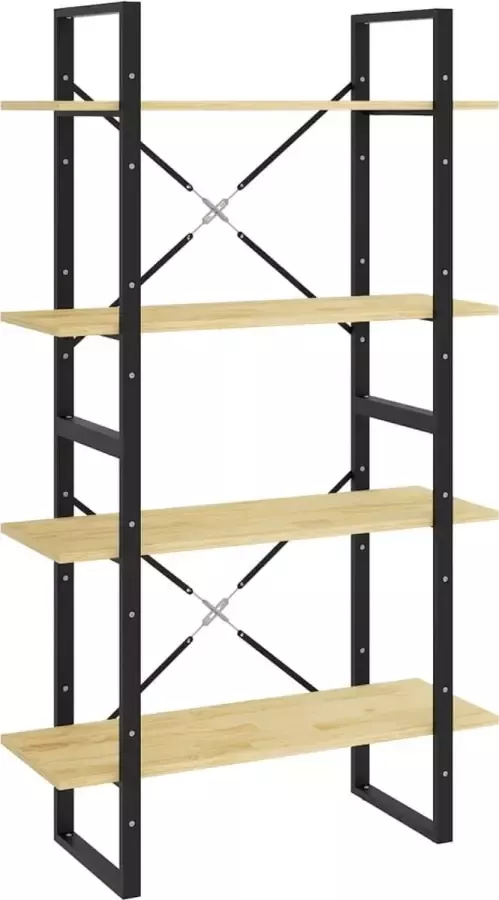 Maison Exclusive Boekenkast met 4 schappen 80x30x140 cm massief grenenhout