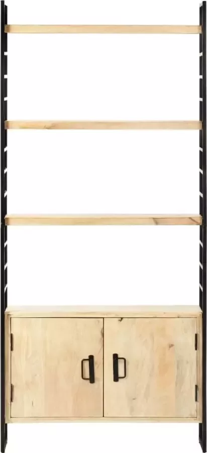 Maison Exclusive Boekenkast met 4 schappen 80x30x180 cm massief mangohout