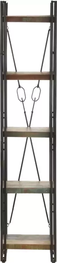 Maison Exclusive Boekenkast met 5 schappen 40x30x180 cm massief gerecycled hout