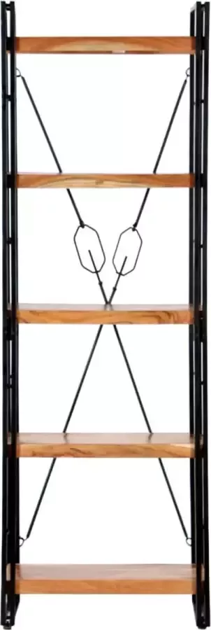 Maison Exclusive Boekenkast met 5 schappen 60x30x180 cm massief acaciahout