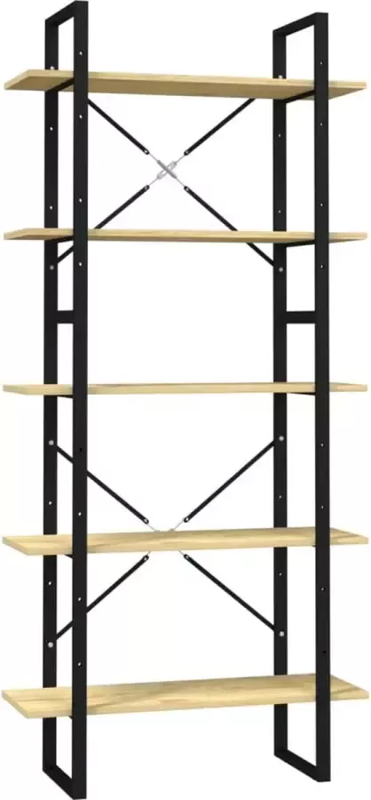 Maison Exclusive Boekenkast met 5 schappen 80x30x175 cm grenenhout