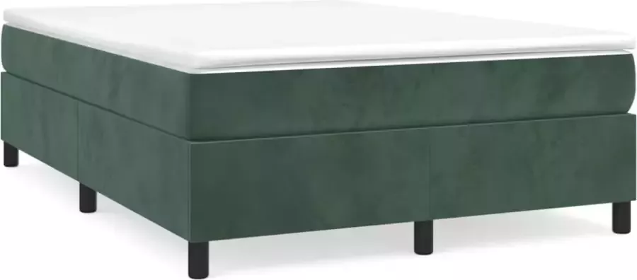 Maison Exclusive Boxspringframe fluweel donkergroen 140x190 cm