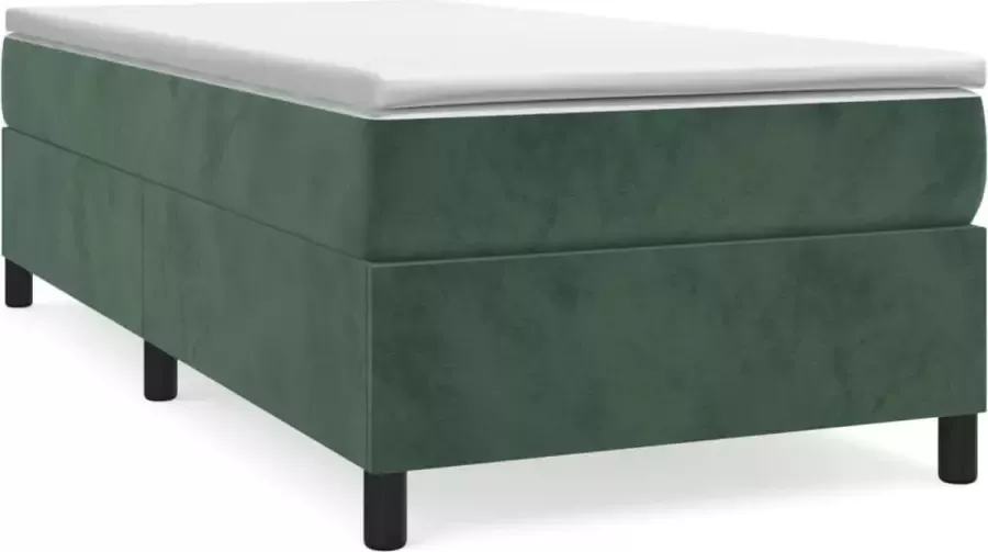 Maison Exclusive Boxspringframe fluweel donkergroen 80x200 cm