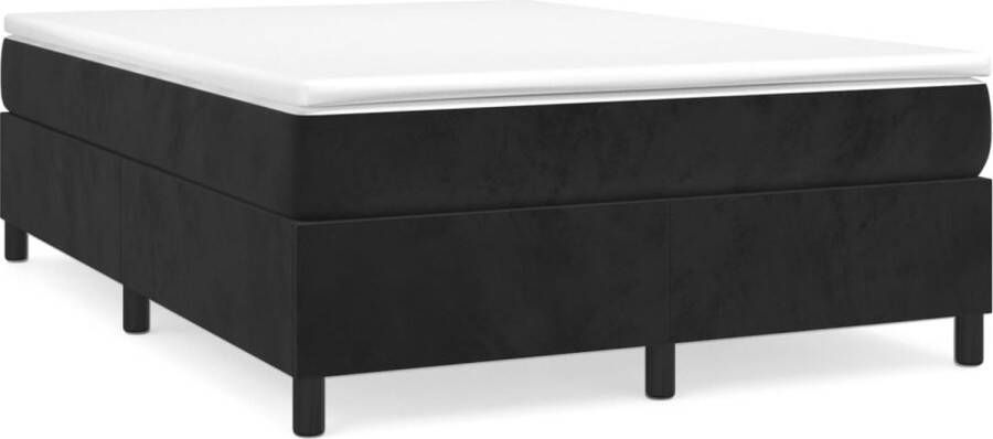 Maison Exclusive Boxspringframe fluweel zwart 140x200 cm