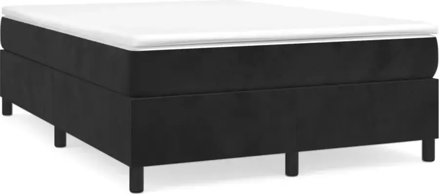 Maison Exclusive Boxspringframe fluweel zwart 140x200 cm