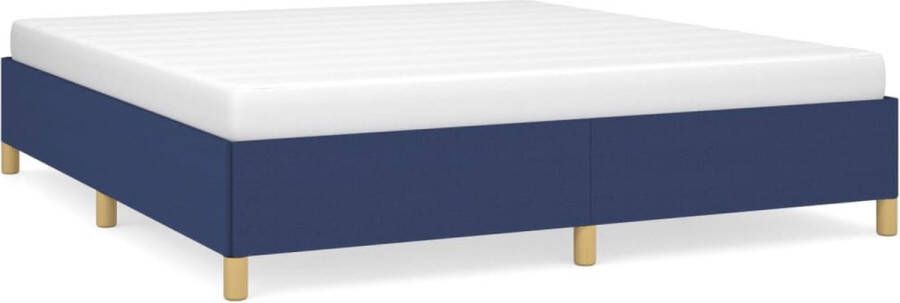 Maison Exclusive Boxspringframe stof blauw 160x200 cm