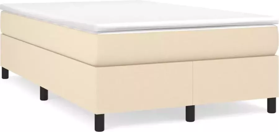 Maison Exclusive Boxspringframe stof crèmekleurig 120x200 cm