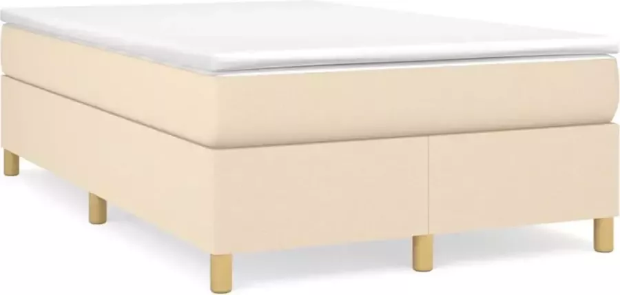Maison Exclusive Boxspringframe stof crèmekleurig 120x200 cm