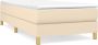 Maison Exclusive Boxspringframe stof crèmekleurig 90x200 cm - Thumbnail 2