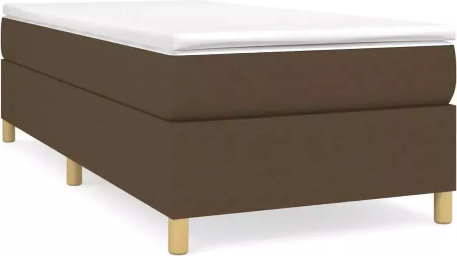 Maison Exclusive Boxspringframe stof donkerbruin 100x200 cm