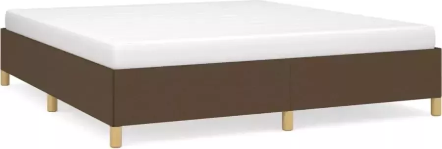Maison Exclusive Boxspringframe stof donkerbruin 160x200 cm
