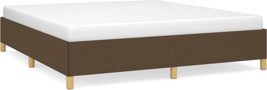 Maison Exclusive Boxspringframe stof donkerbruin 180x200 cm