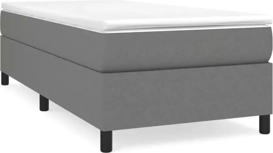 Maison Exclusive Boxspringframe stof donkergrijs 100x200 cm