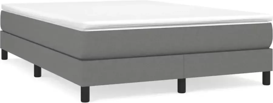 Maison Exclusive Boxspringframe stof donkergrijs 140x190 cm