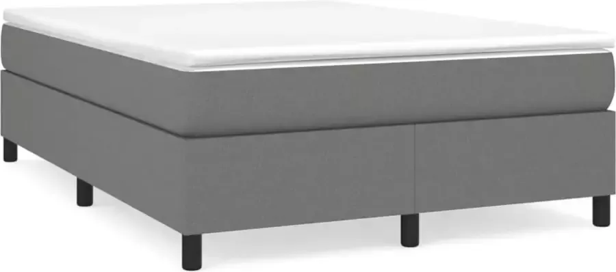 Maison Exclusive Boxspringframe stof donkergrijs 140x200 cm