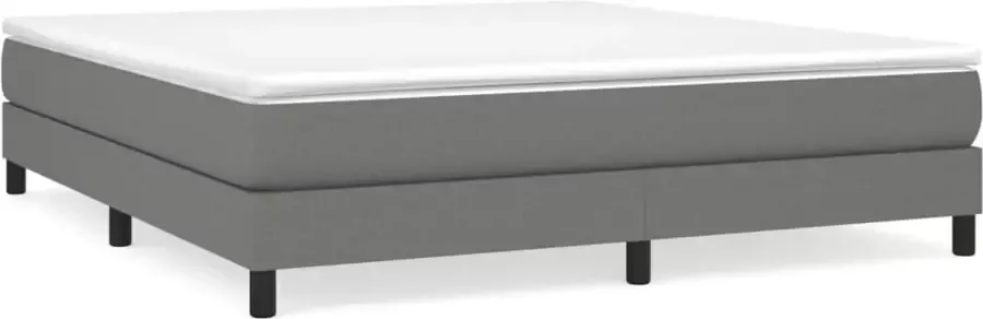 Maison Exclusive Boxspringframe stof donkergrijs 160x200 cm