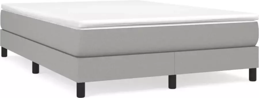 Maison Exclusive Boxspringframe stof lichtgrijs 140x200 cm