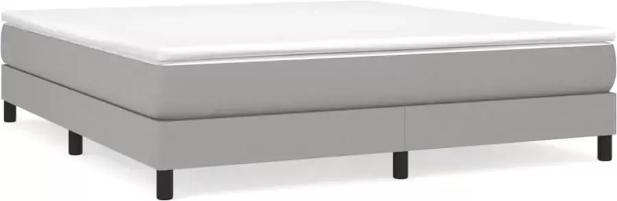 Maison Exclusive Boxspringframe stof lichtgrijs 160x200 cm