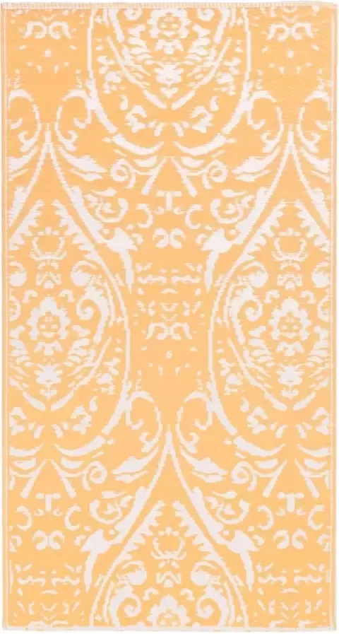 Maison Exclusive Buitenkleed 190x290 cm PP oranje en wit