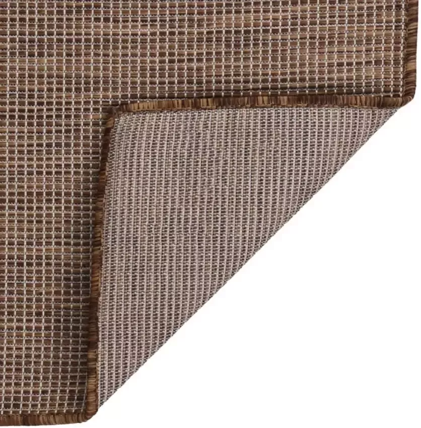 Maison Exclusive Buitenkleed platgeweven 200x280 cm bruin