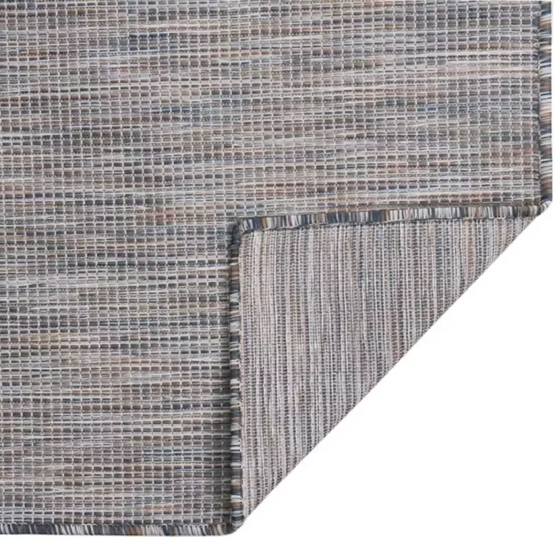 Maison Exclusive Buitenkleed platgeweven 200x280 cm bruin en zwart