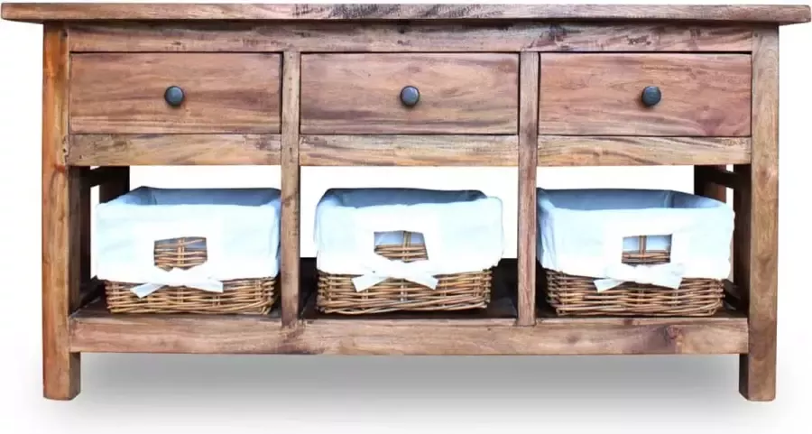 Maison Exclusive Dressoir 100x30x50 cm massief gerecycled hout