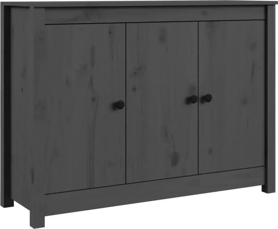 Maison Exclusive Dressoir 100x35x74 cm massief grenenhout grijs - Foto 2