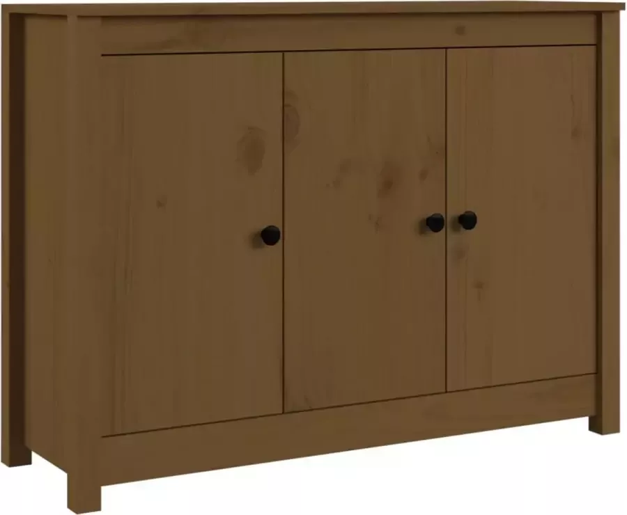 Maison Exclusive Dressoir 100x35x74 cm massief grenenhout honingbruin - Foto 2