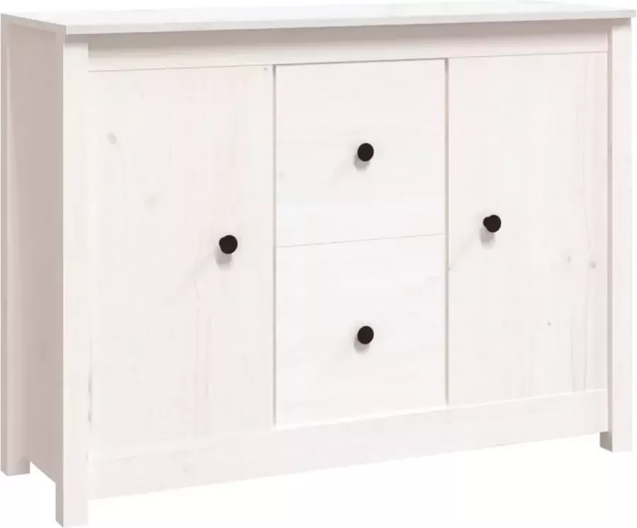 Maison Exclusive Dressoir 100x35x74 cm massief grenenhout wit - Foto 3