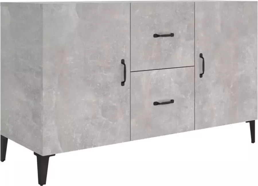 Maison Exclusive Dressoir 100x36x60 cm bewerkt hout betongrijs
