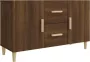 Maison Exclusive Dressoir 100x36x60 cm bewerkt hout bruineikenkleurig - Thumbnail 1