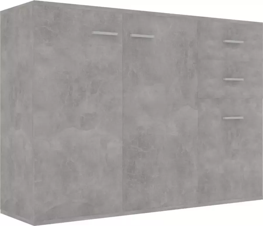 Maison Exclusive Dressoir 105x30x75 cm spaanplaat betongrijs