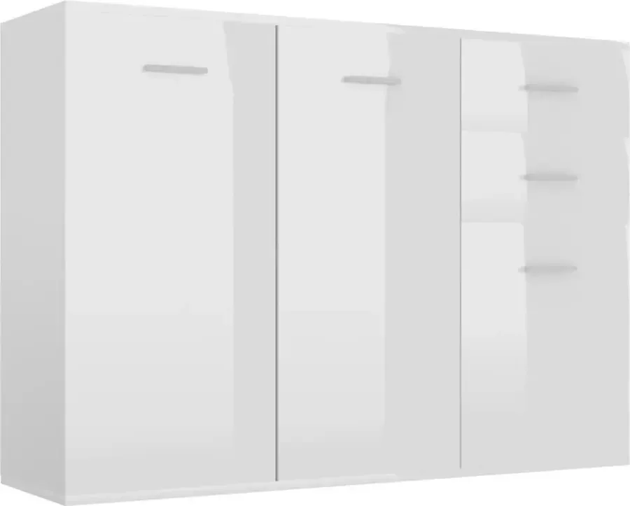 Maison Exclusive Dressoir 105x30x75 cm spaanplaat hoogglans wit