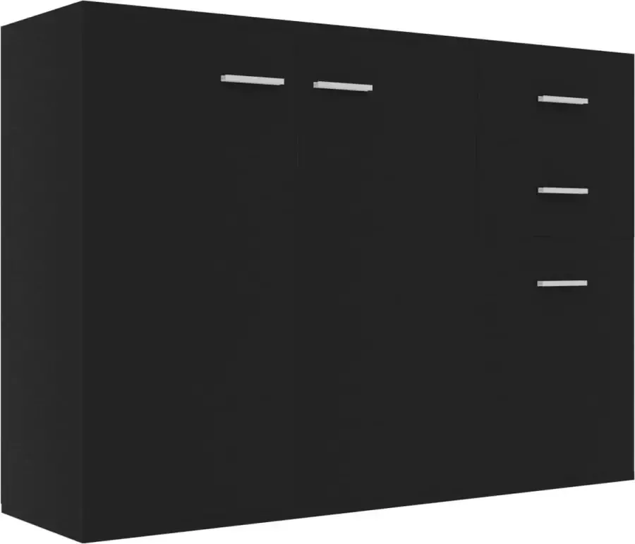 Maison Exclusive Dressoir 105x30x75 cm spaanplaat zwart
