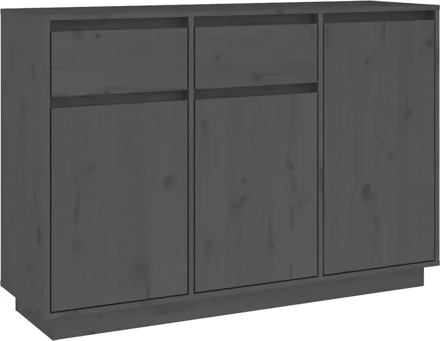 Maison Exclusive Dressoir 110x34x75 cm massief grenenhout grijs