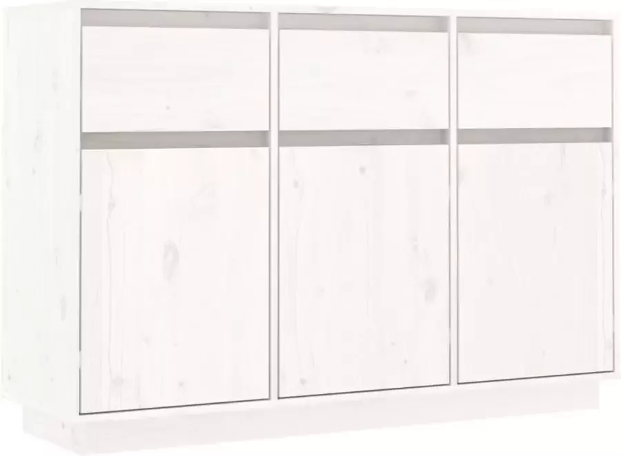 Maison Exclusive Dressoir 110x34x75 cm massief grenenhout wit - Foto 2