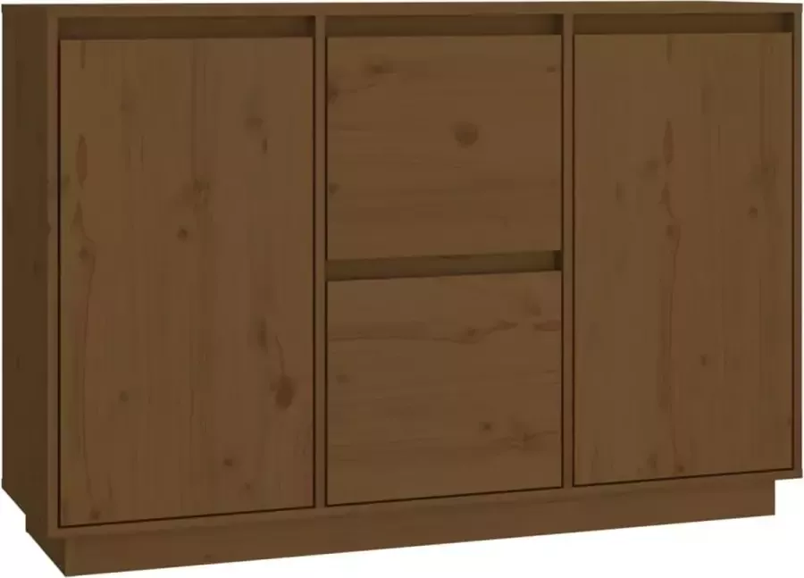 Maison Exclusive Dressoir 111x34x75 cm massief grenenhout honingbruin