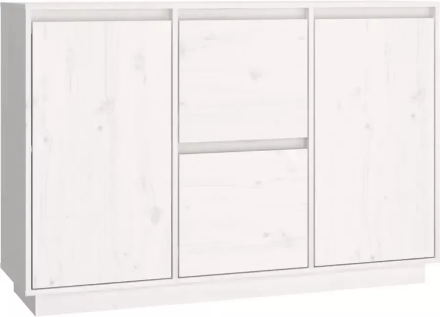Maison Exclusive Dressoir 111x34x75 cm massief grenenhout wit - Foto 2
