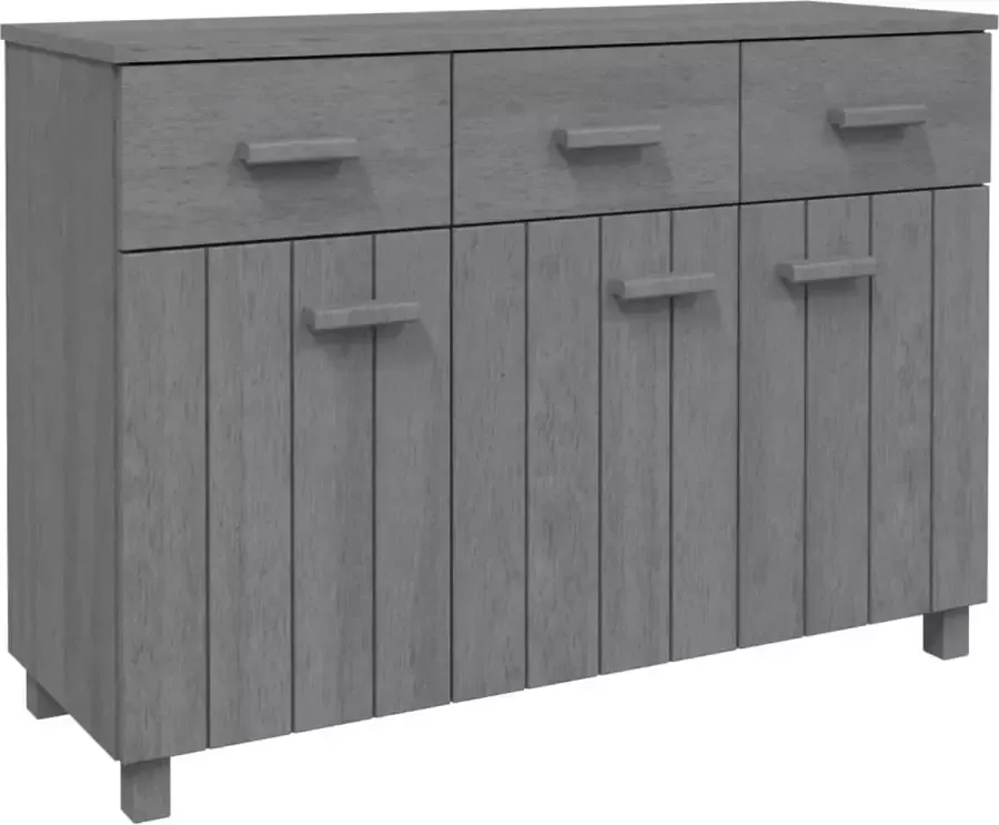 Maison Exclusive Dressoir HAMAR 113x40x80 cm massief grenenhout donkergrijs