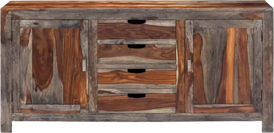 Maison Exclusive Dressoir 160x40x75 cm massief sheeshamhout grijs