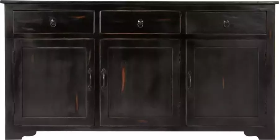 Maison Exclusive Dressoir 160x40x80 cm massief mangohout zwart