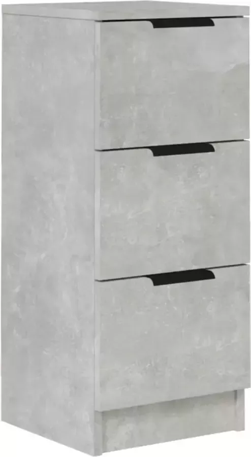 Maison Exclusive Dressoir 30x30x70 cm bewerkt hout betongrijs