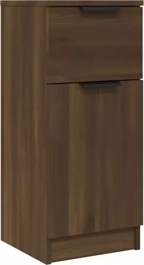 Maison Exclusive Dressoir 30x30x70 cm bewerkt hout bruineikenkleurig - Foto 2