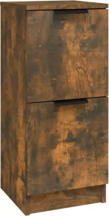 Maison Exclusive Dressoir 30x30x70 cm bewerkt hout gerookt eikenkleurig - Foto 3