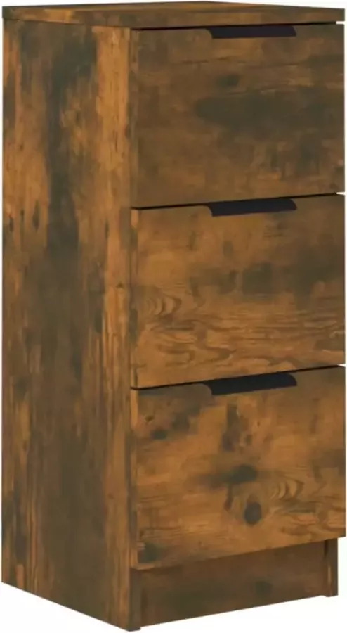 Maison Exclusive Dressoir 30x30x70 cm bewerkt hout gerookt eikenkleurig