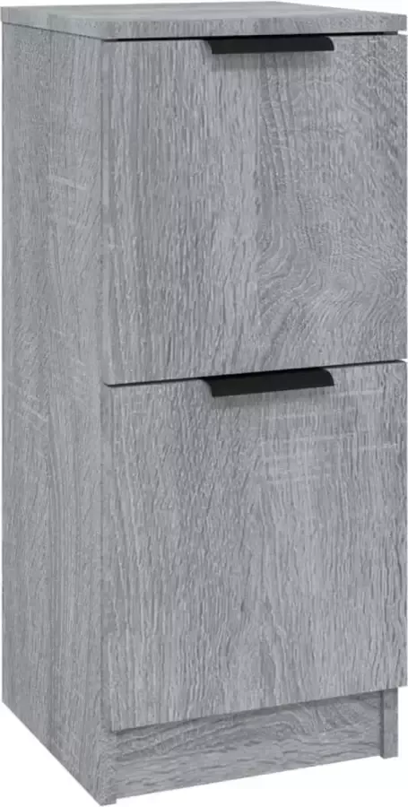 Maison Exclusive Dressoir 30x30x70 cm bewerkt hout grijs sonoma eikenkleurig