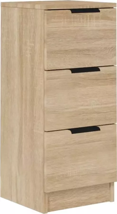Maison Exclusive Dressoir 30x30x70 cm bewerkt hout sonoma eikenkleurig - Foto 4