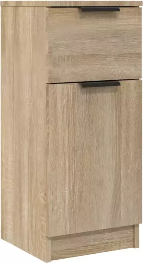 Maison Exclusive Dressoir 30x30x70 cm bewerkt hout sonoma eikenkleurig