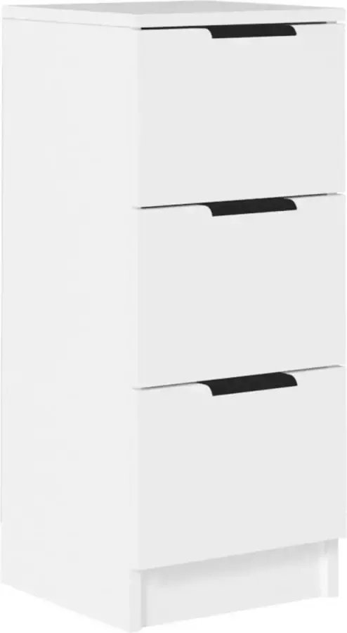 Maison Exclusive Dressoir 30x30x70 cm bewerkt hout wit