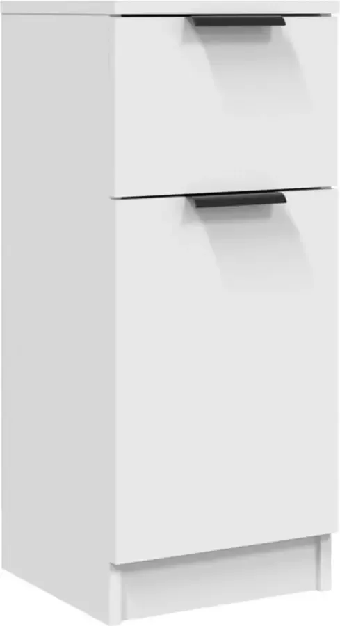 Maison Exclusive Dressoir 30x30x70 cm bewerkt hout wit